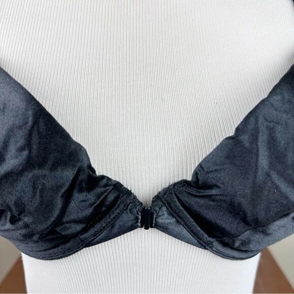 Victorias Secret Vintage Second Skin 90s Push Up Bra Black 34C NEW - Picture 6 of 10